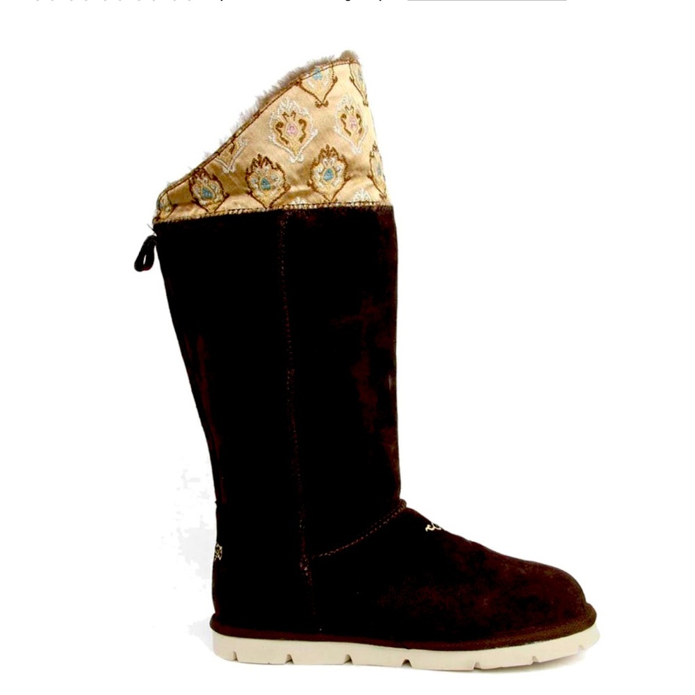 Super Lamb Mongol Boot - chocolate